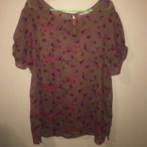 Old navy floral blouse